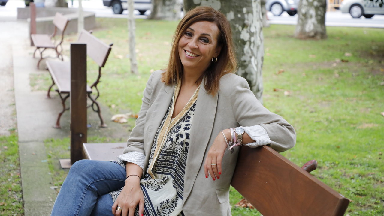 La escritora Montse Fajardo. JOSÉ LUIZ OUBIÑA