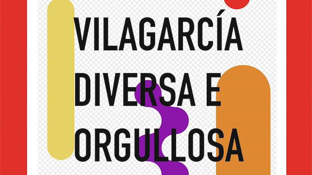 Cartel Vilagarcía Diversa e Orgullosa. DP