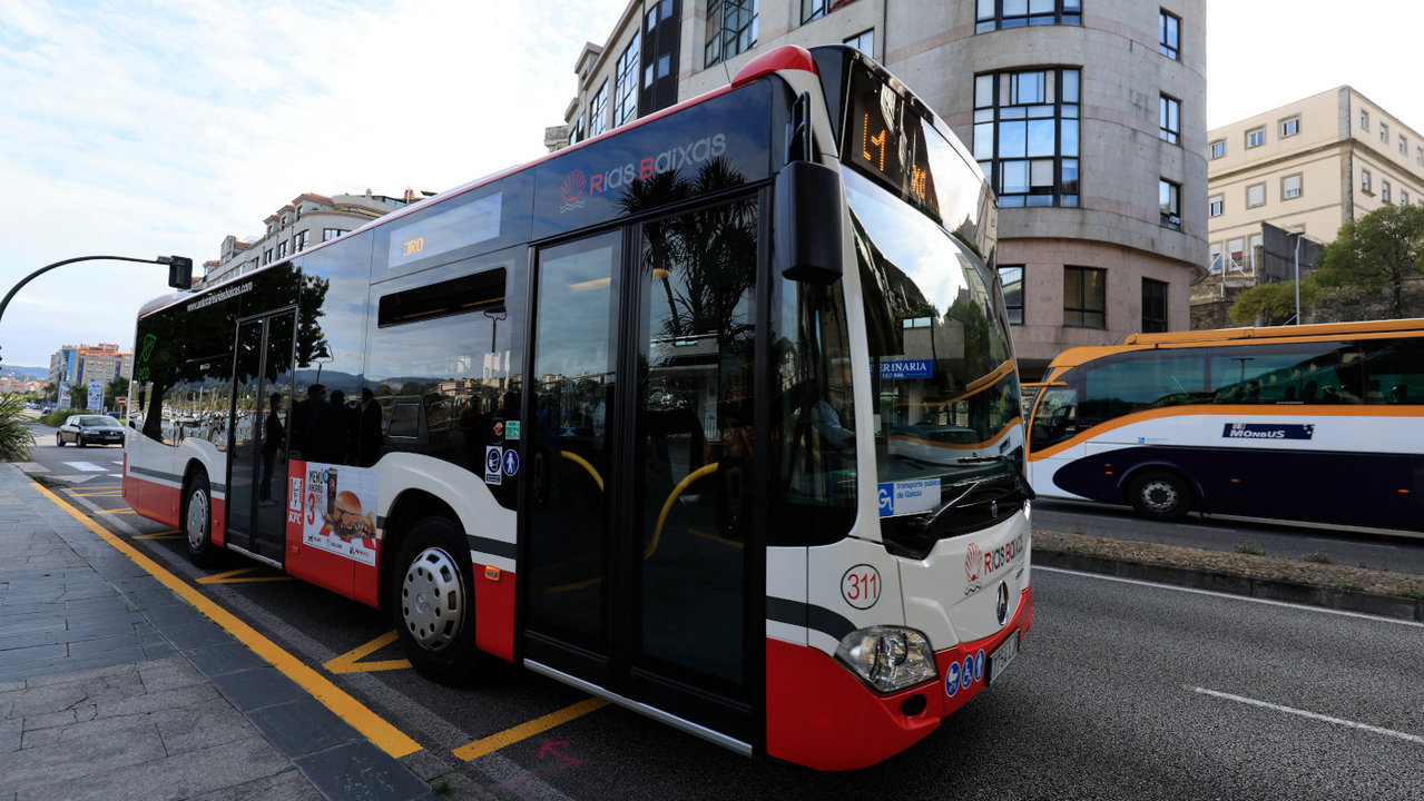 Autobuses en Pontevedra. GONZALO GARCÍA