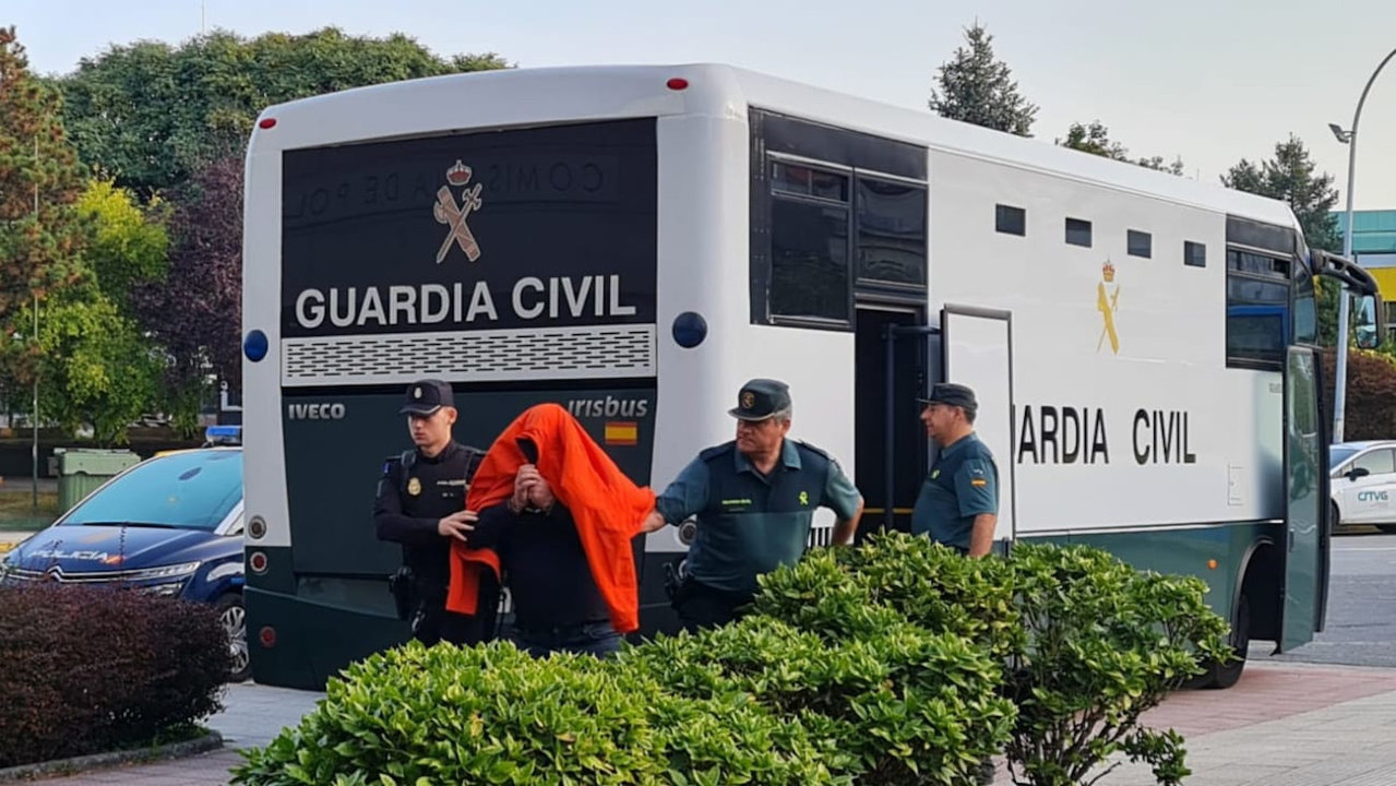 Uno de los detenidos en la operación contra el narcotráfico en O Salnés. CEDIDA