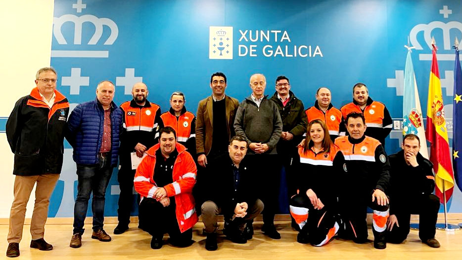 Acto de formalización da incorporación de novos integrantes de Protección Civil de Vilanova de Arousa. XUNTA