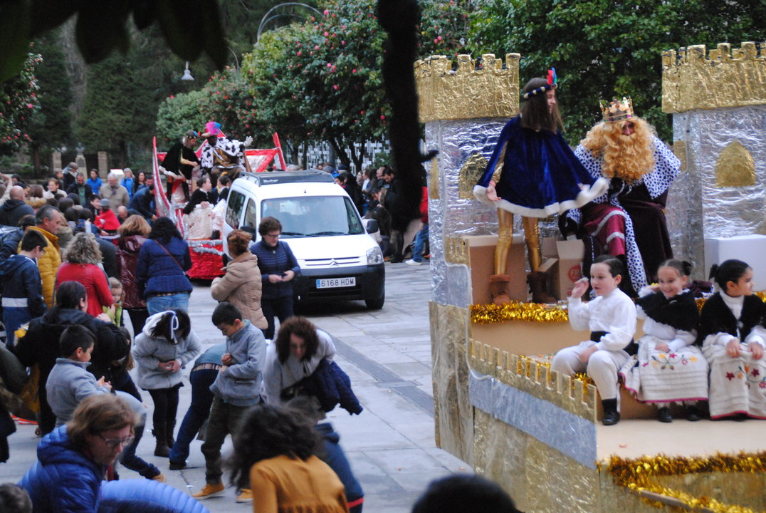 Imagen de archivo de la Cabalgata de Reyes de Vilagarcía. DP