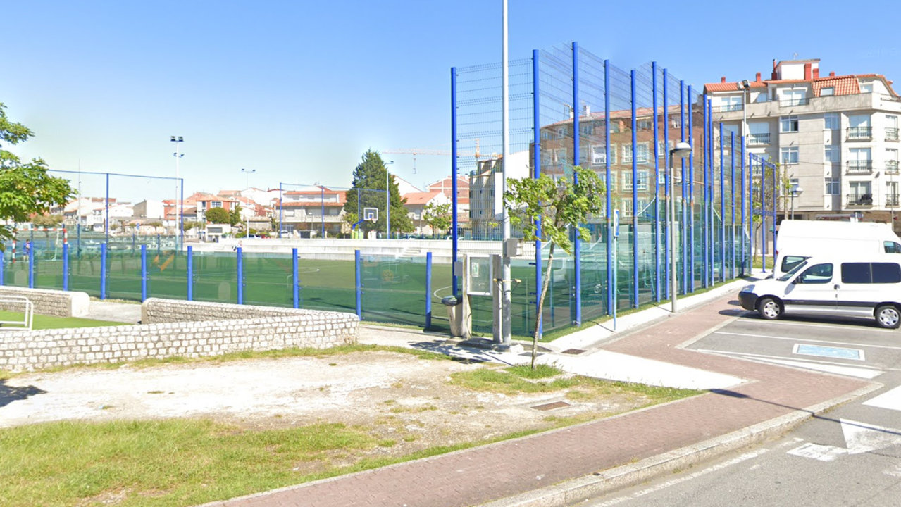 Campo de fútbol de Terra de Porto, en la Rúa Rons de O Grove. GSV