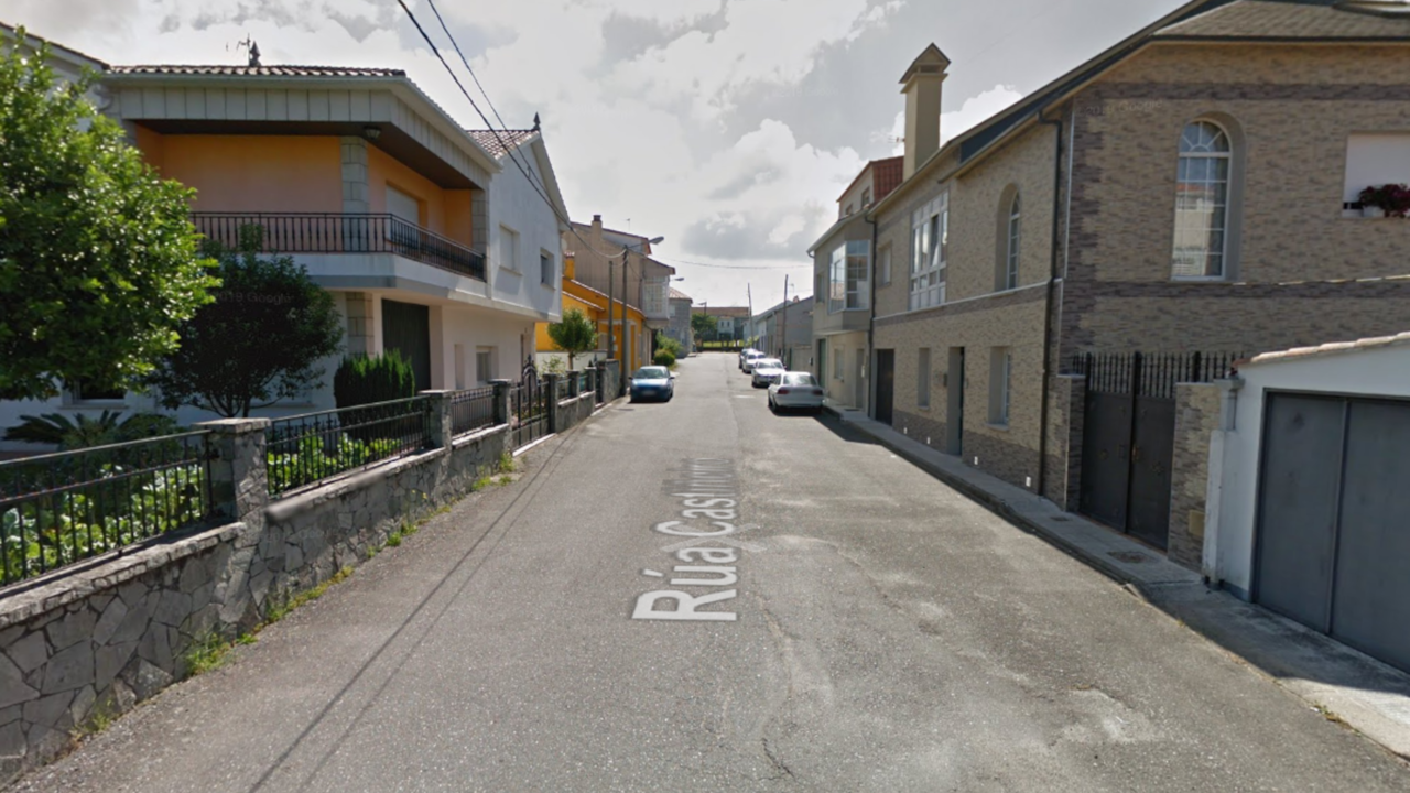 Rúa Castiñeiro en Vilagarcía. GSV