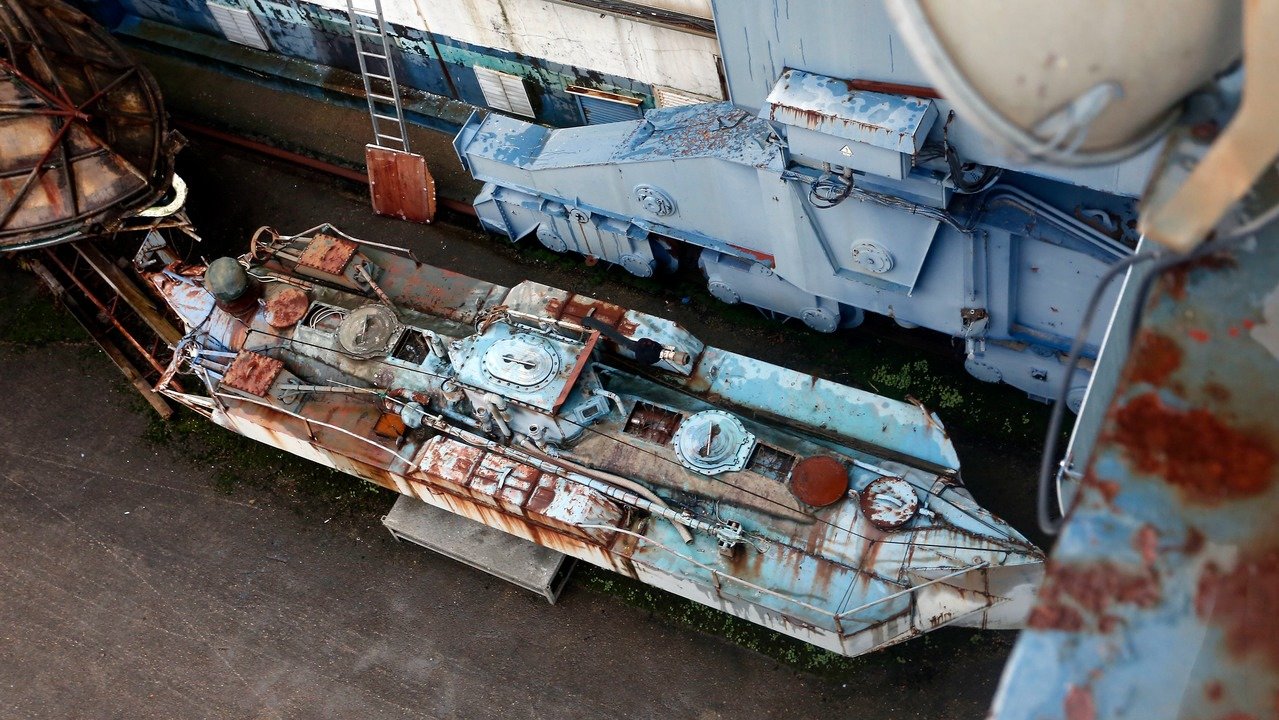  Un astillero alberga el casos del primer narcosubmarino intervenido en Galicia. ARCHIVO 