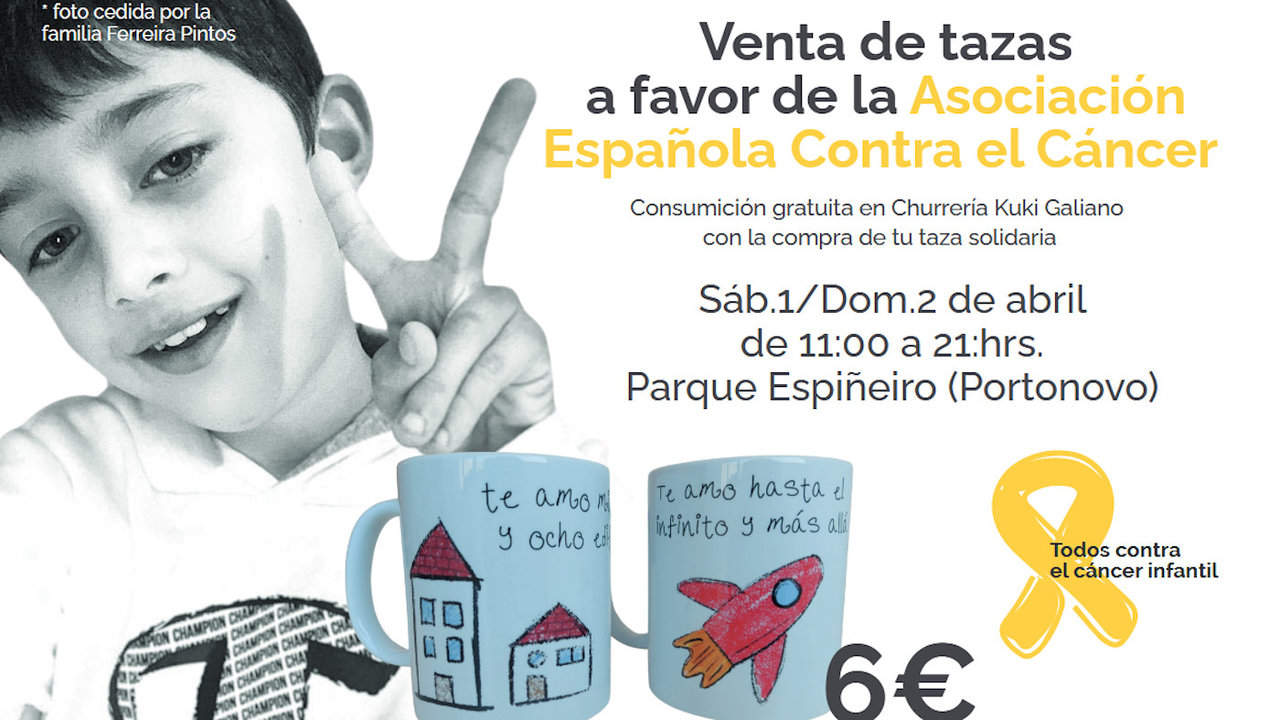 Imagen del pequeño Arturo González en el cartel de la campaña solidaria. DS