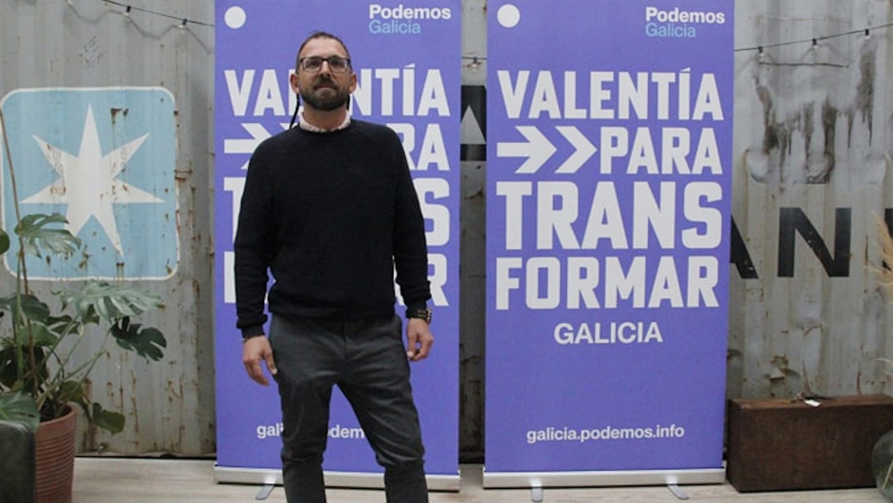 O candidato de Podemos, Gonzalo Bea. DS