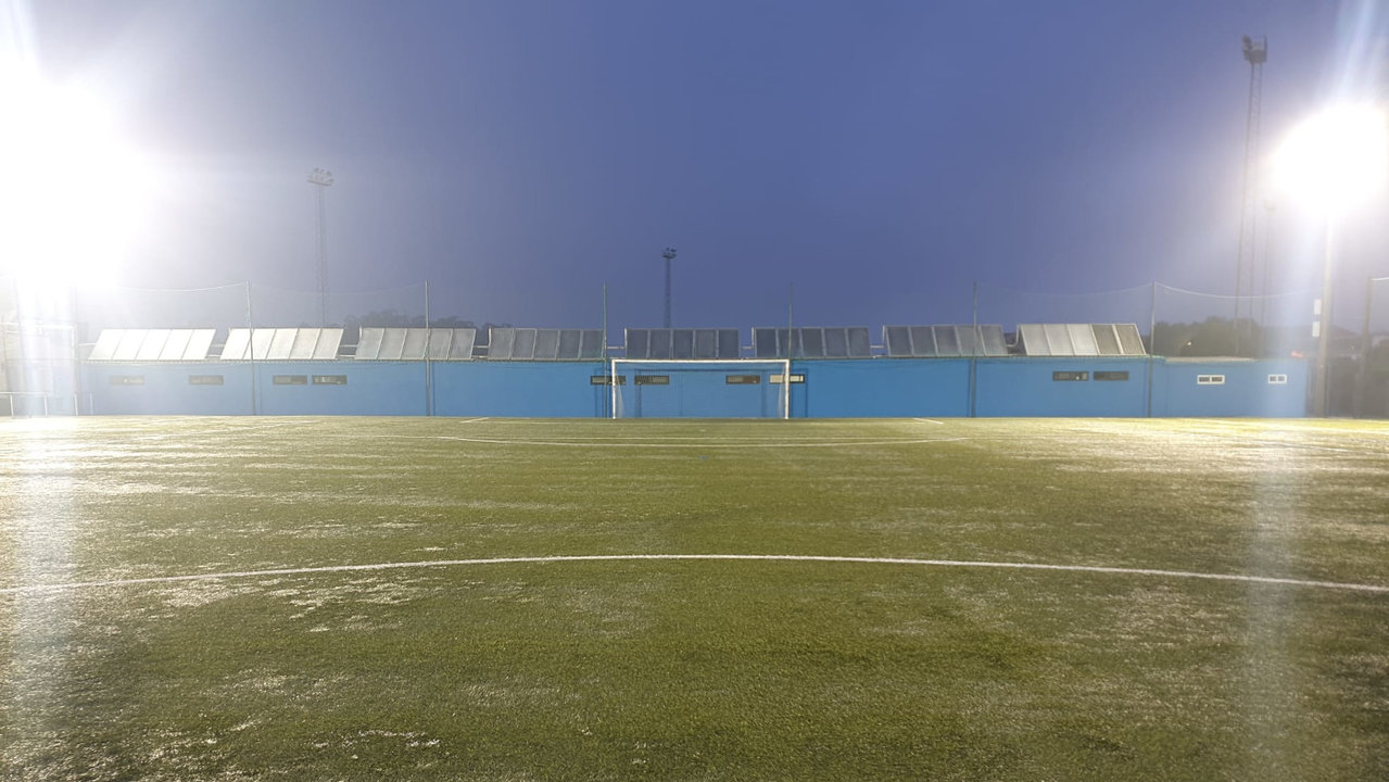 Campo de fútbol de O Pombal en Cambados. DS