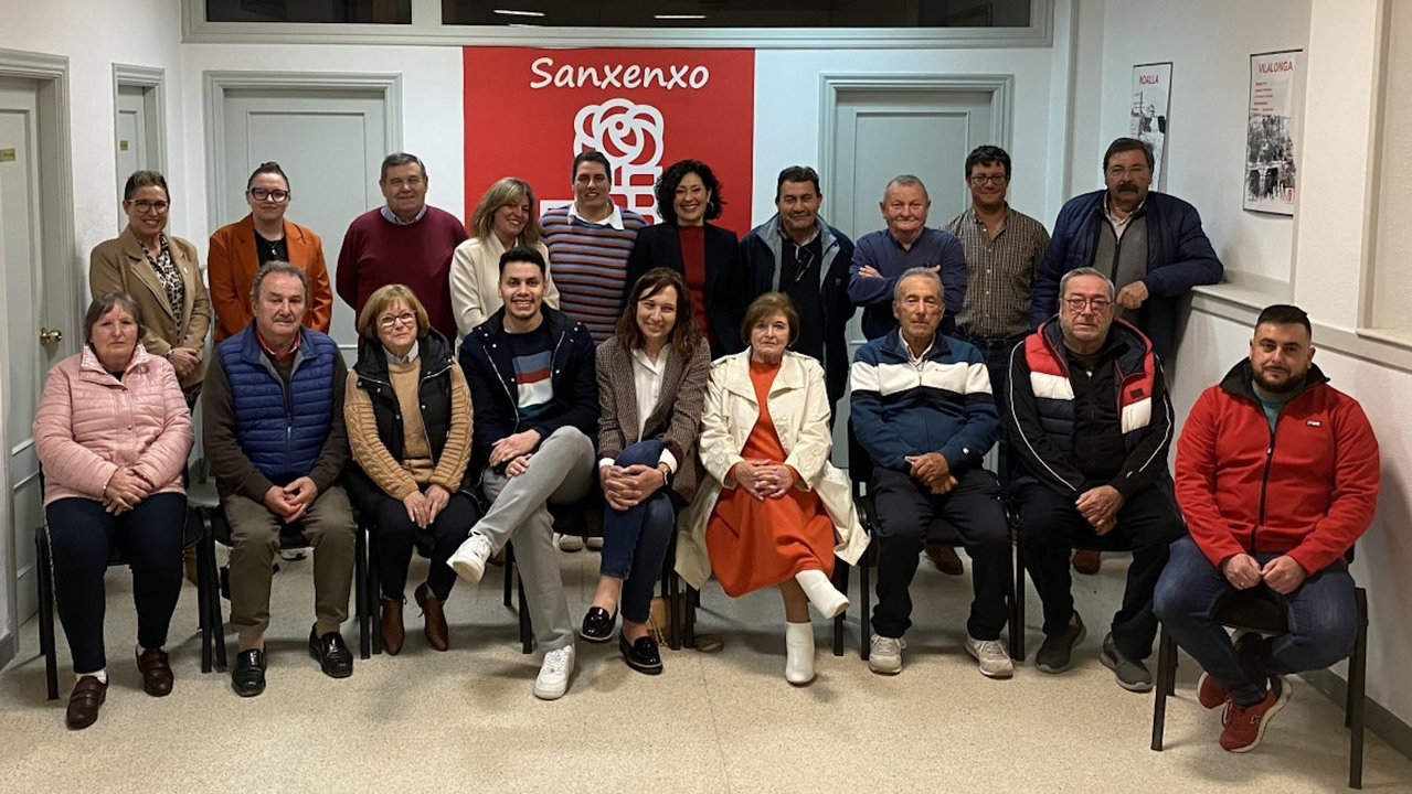 El grupo del PSOE de Sanxenxo. DS