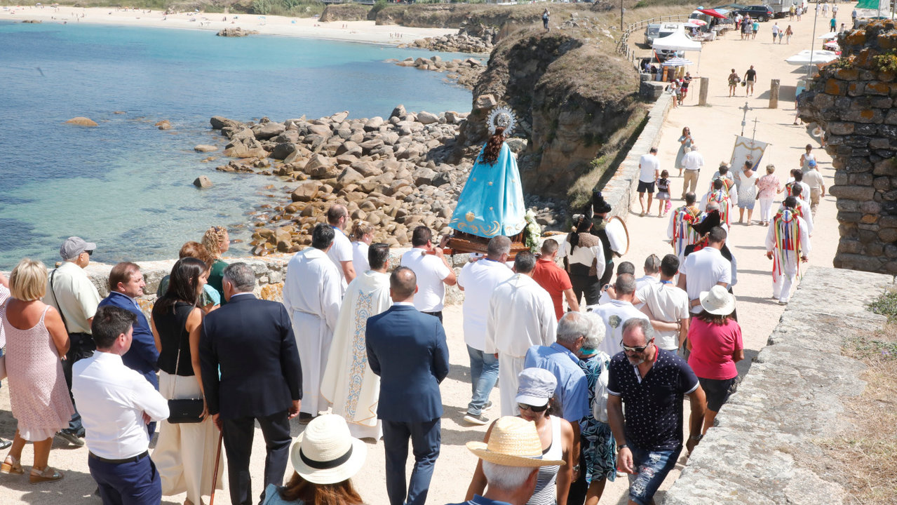 Última procesión de Nuestra Señora da Lanzada. JOSÉ LUIZ OUBIÑA