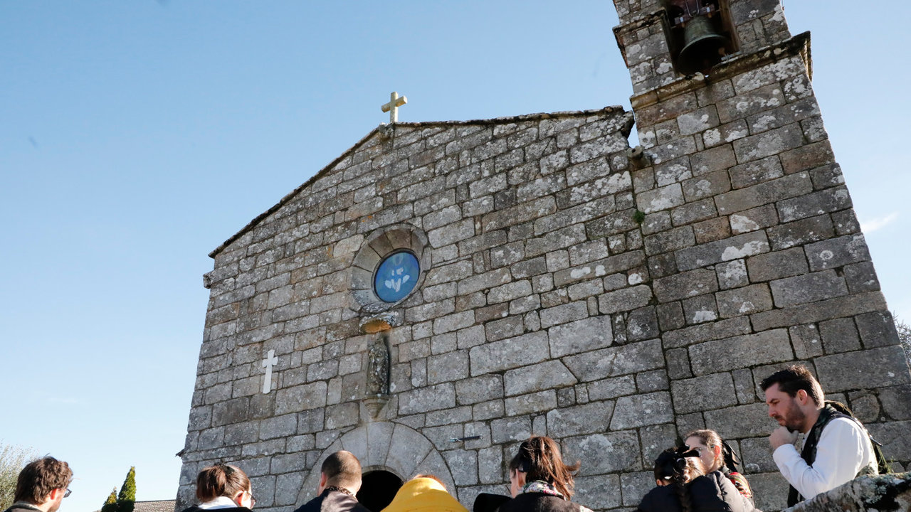 La iglesia de la parroquia de Adina es la más histórica de Sanxenxo. JOSÉ LUIZ OUBIÑA