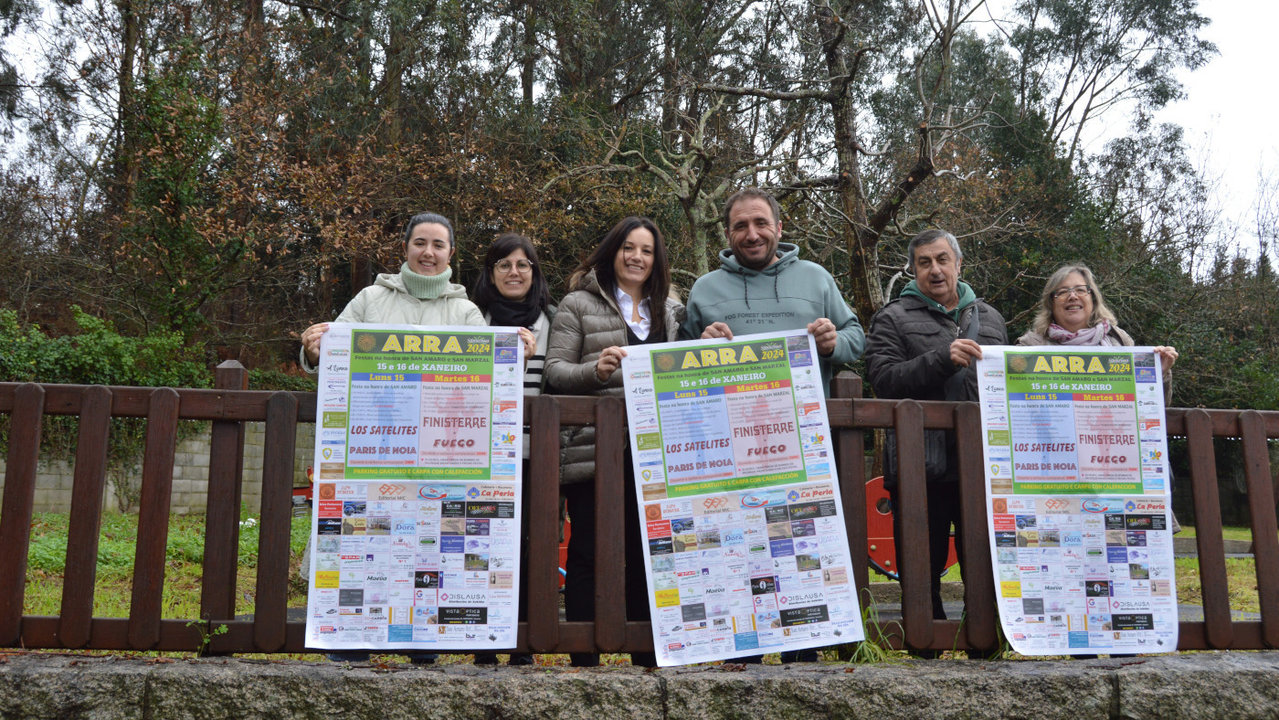 Presentación del cartel de las fiestas de San Amaro y San Marzal en Arra, Sanxenxo. DS